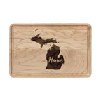 Michigan Home Engraved Wooden Cutting Board Great Lakes State State Kitchen Decor