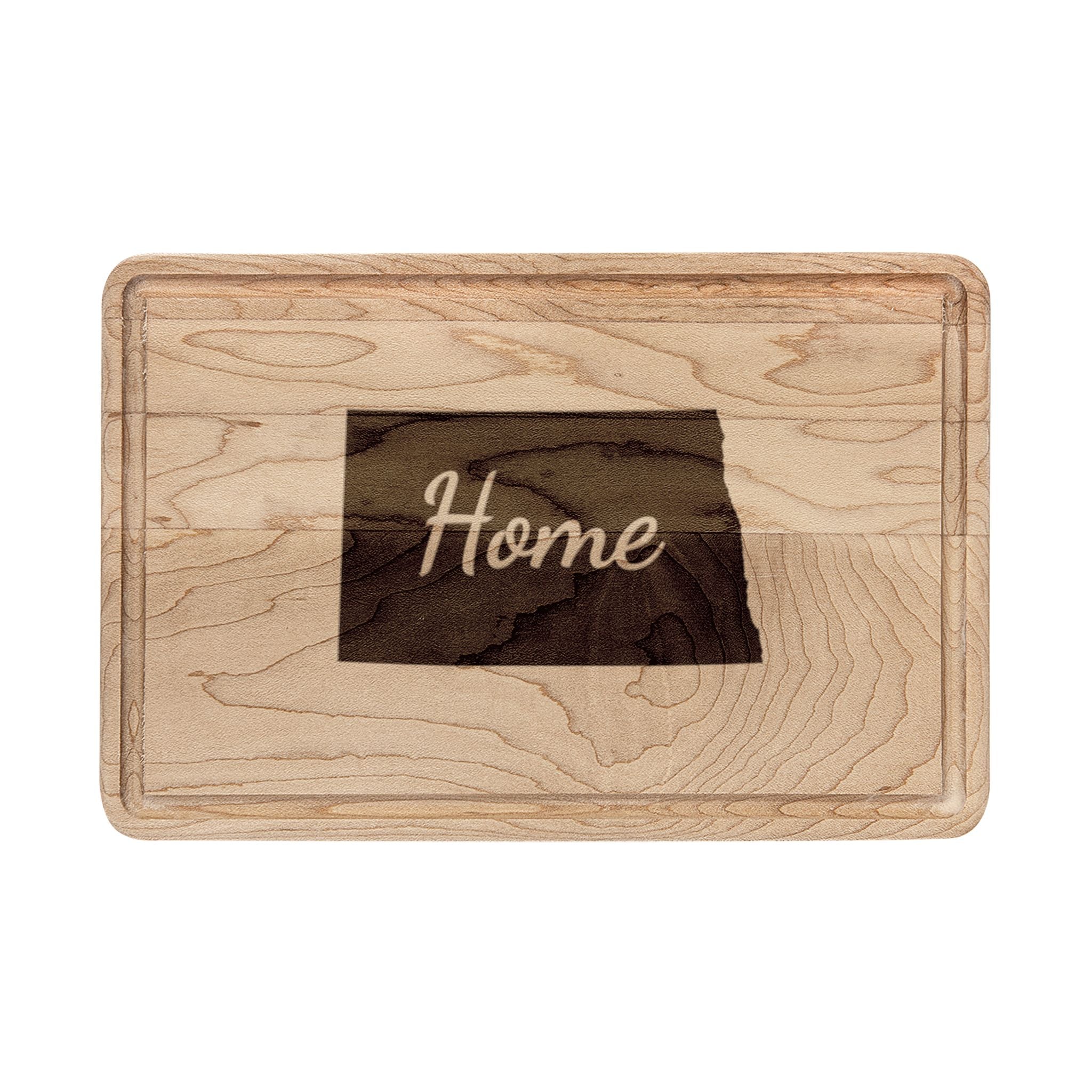 North Dakota Home Engraved Wooden Cutting Board Peace Garden State State Kitchen Decor