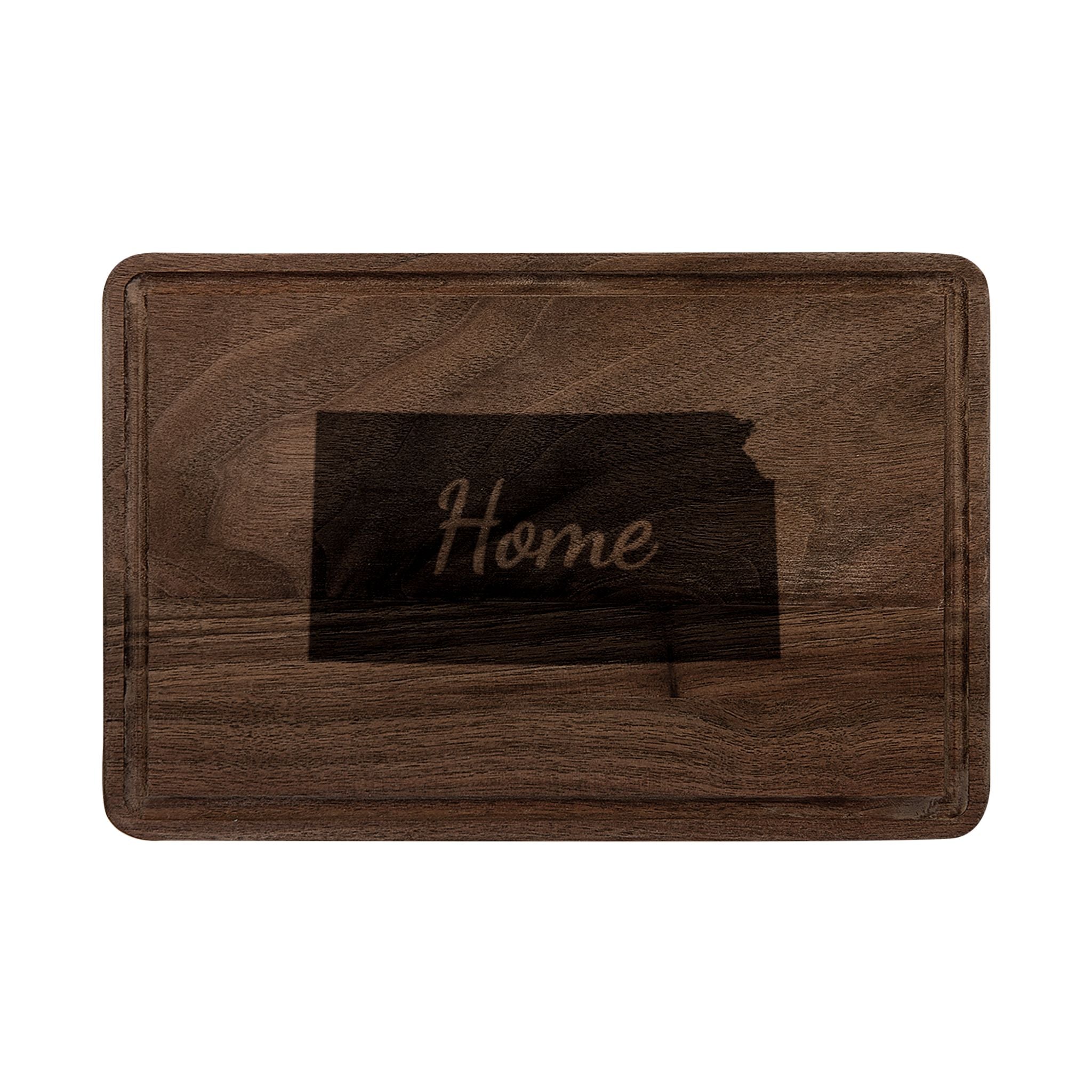 Kansas Home Engraved Wooden Cutting Board - coffee mug by Gadzooks Gifts