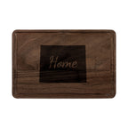 Wyoming Home Engraved Wooden Cutting Board