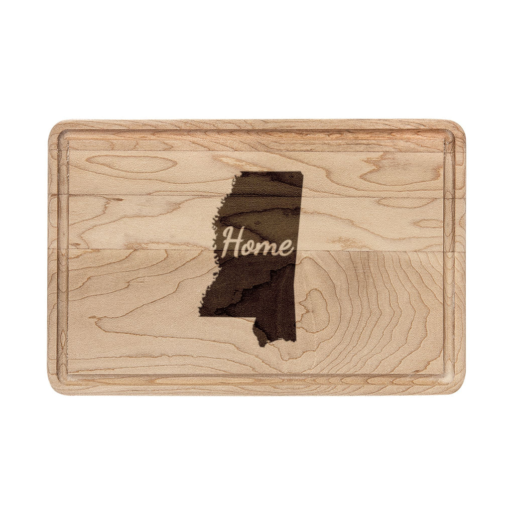 Mississippi Home Engraved Wooden Cutting Board Magnolia State State Kitchen Decor