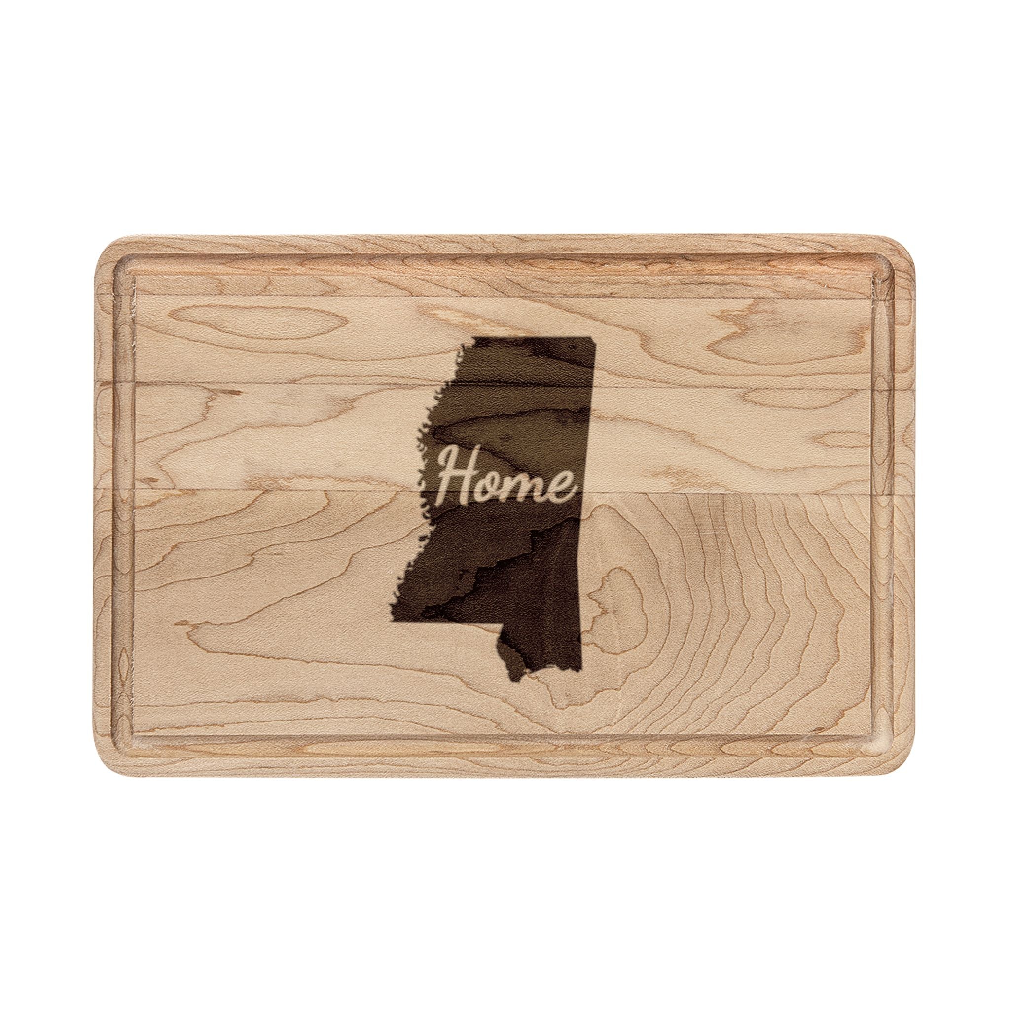 Mississippi Home Engraved Wooden Cutting Board Magnolia State State Kitchen Decor