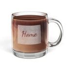 Wyoming Engraved Glass Coffee Mug — 'Home' 12.25oz Clear Tea & Coffee Cup