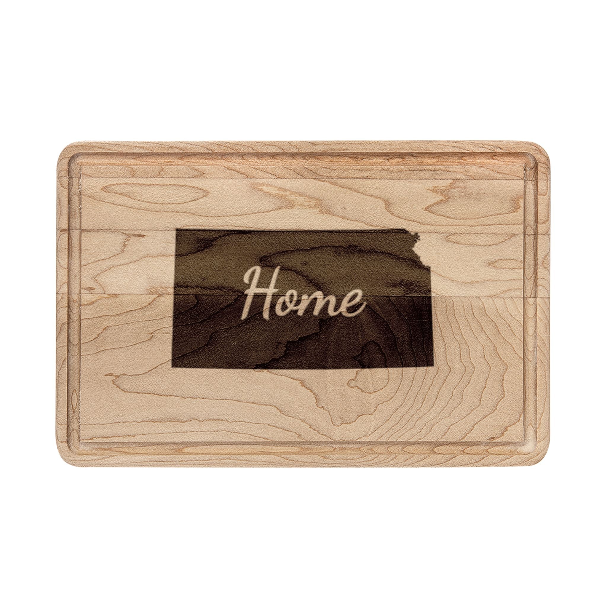 Kansas Home Engraved Wooden Cutting Board Sunflower State State Kitchen Decor
