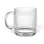 Wyoming Engraved Glass Coffee Mug — 'Home' 12.25oz Clear Tea & Coffee Cup