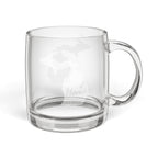 Michigan Engraved Glass Coffee Mug — 'Home' 12.25oz Clear Tea & Coffee Cup - coffee mug by Gadzooks Gifts