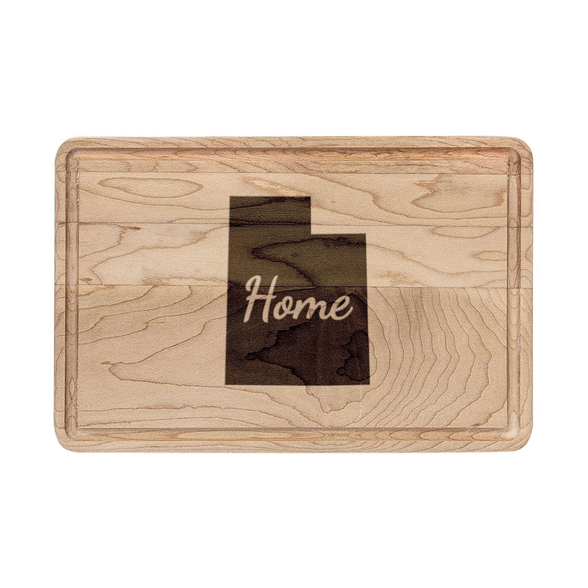 Utah Home Engraved Wooden Cutting Board Beehive State State Kitchen Decor