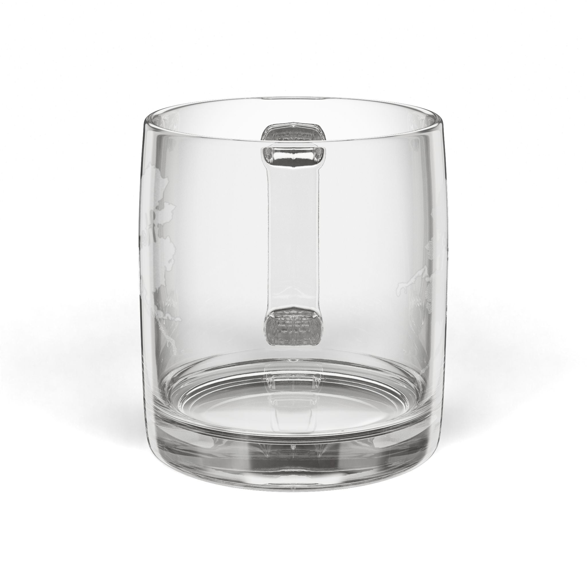 Alaska Engraved Glass Coffee Mug — 'Home' 12.25oz Clear Tea & Coffee Cup - coffee mug by Gadzooks Gifts