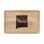 New Mexico Home Engraved Wooden Cutting Board Land of Enchantment State Kitchen Decor