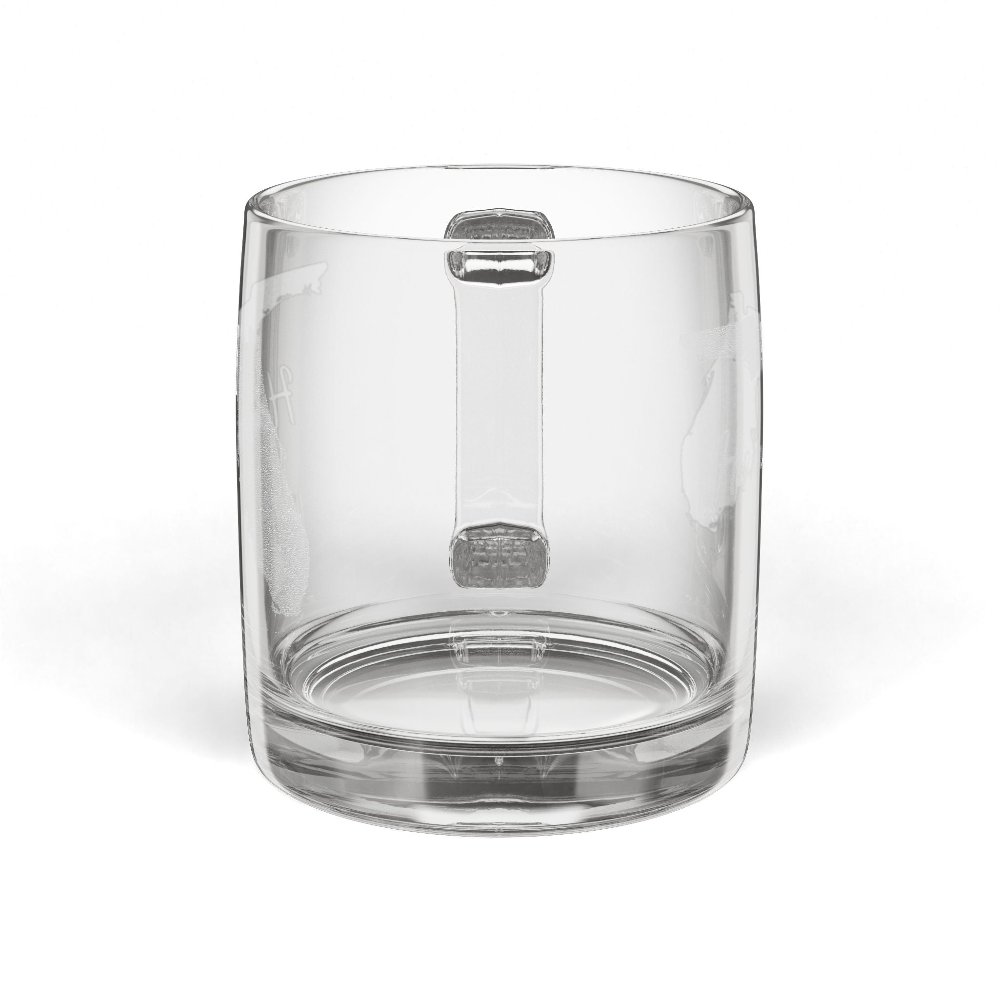 Florida Engraved Glass Coffee Mug — 'Home' 12.25oz Clear Tea & Coffee Cup - coffee mug by Gadzooks Gifts