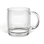 New Mexico Engraved Glass Coffee Mug — 'Home' 12.25oz Clear Tea & Coffee Cup