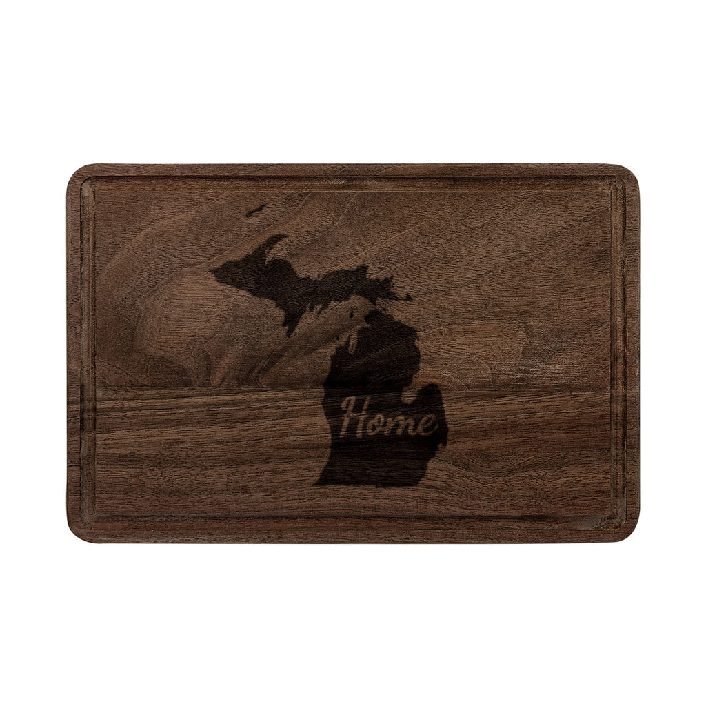 Michigan Home Engraved Wooden Cutting Board - coffee mug by Gadzooks Gifts