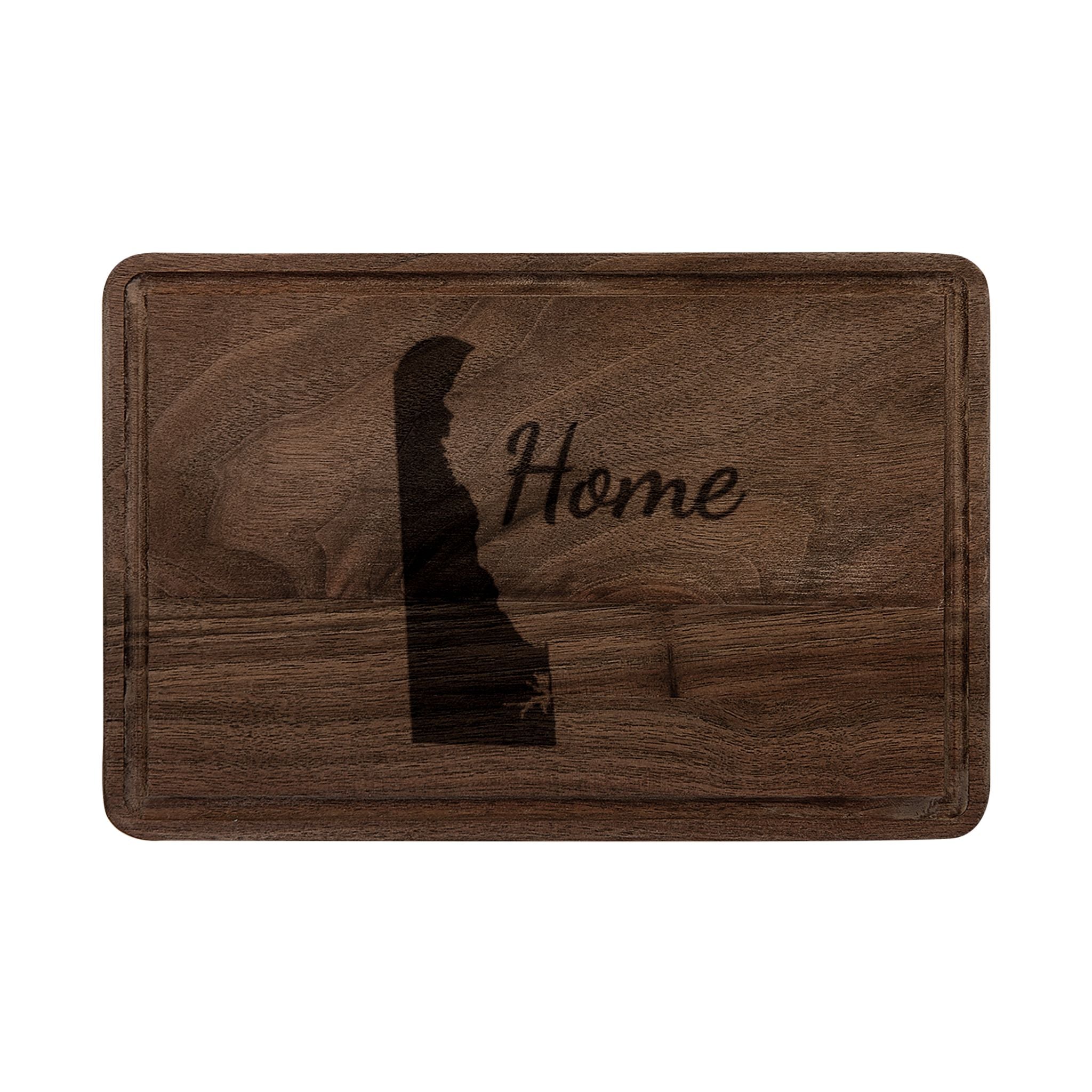 Delaware Home Engraved Wooden Cutting Board - coffee mug by Gadzooks Gifts