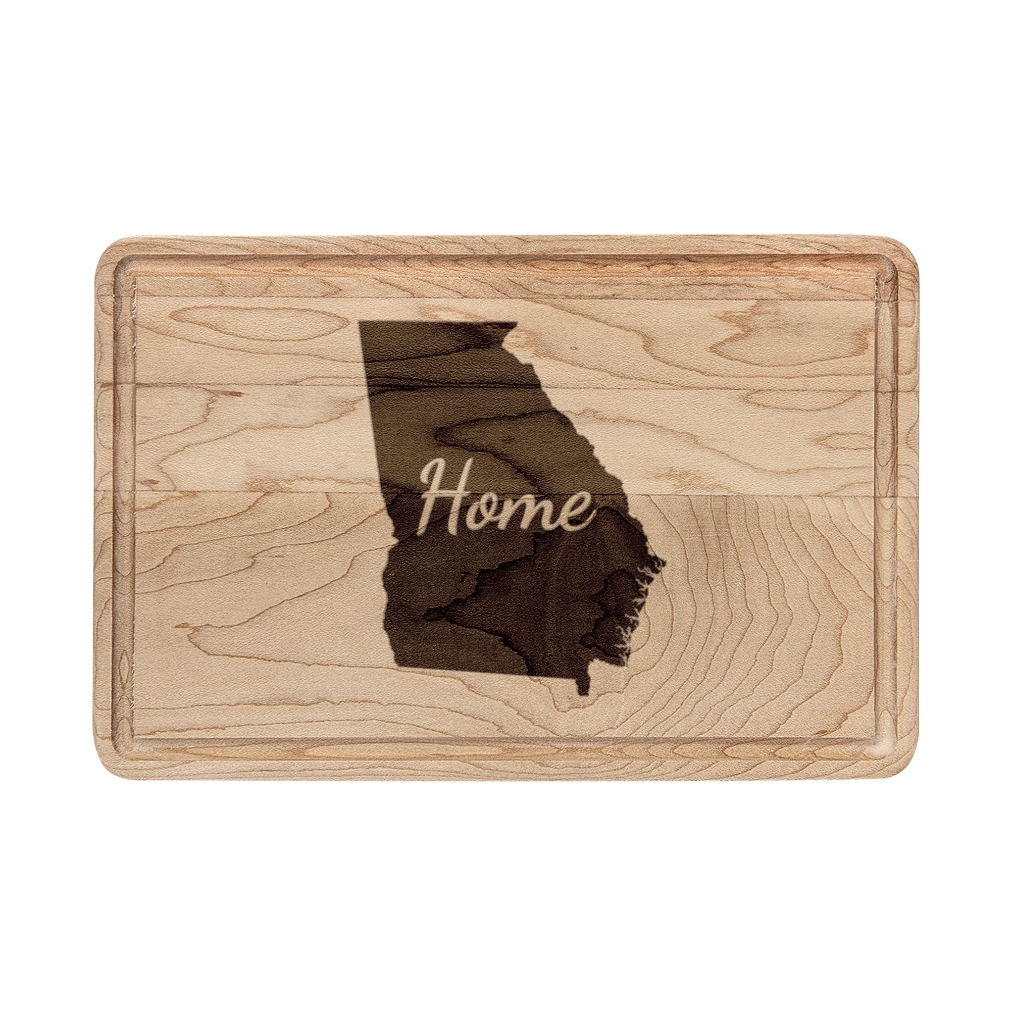 Georgia Home Engraved Wooden Cutting Board Peach State State Kitchen Decor