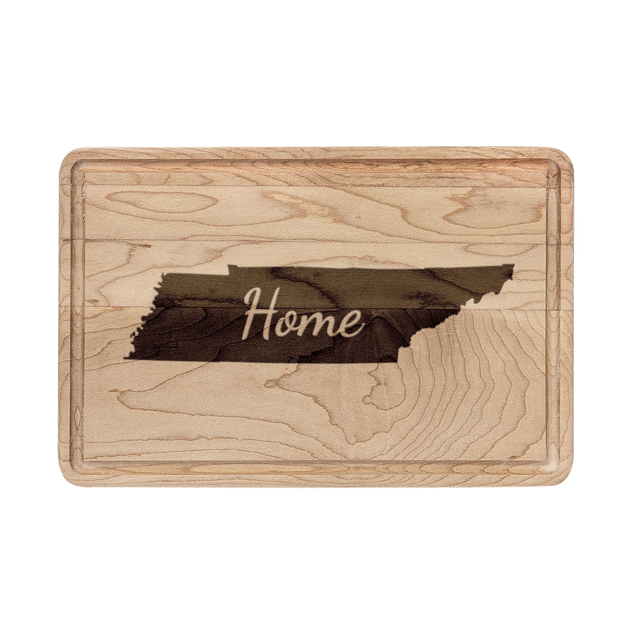 Tennessee Home Engraved Wooden Cutting Board Volunteer State State Kitchen Decor