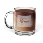 Wyoming Home Engraved Glass Coffee Mug 12.25oz Clear Tea and Coffee Cup Cowboy State Gift
