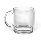 Florida Engraved Glass Coffee Mug — 'Home' 12.25oz Clear Tea & Coffee Cup - coffee mug by Gadzooks Gifts