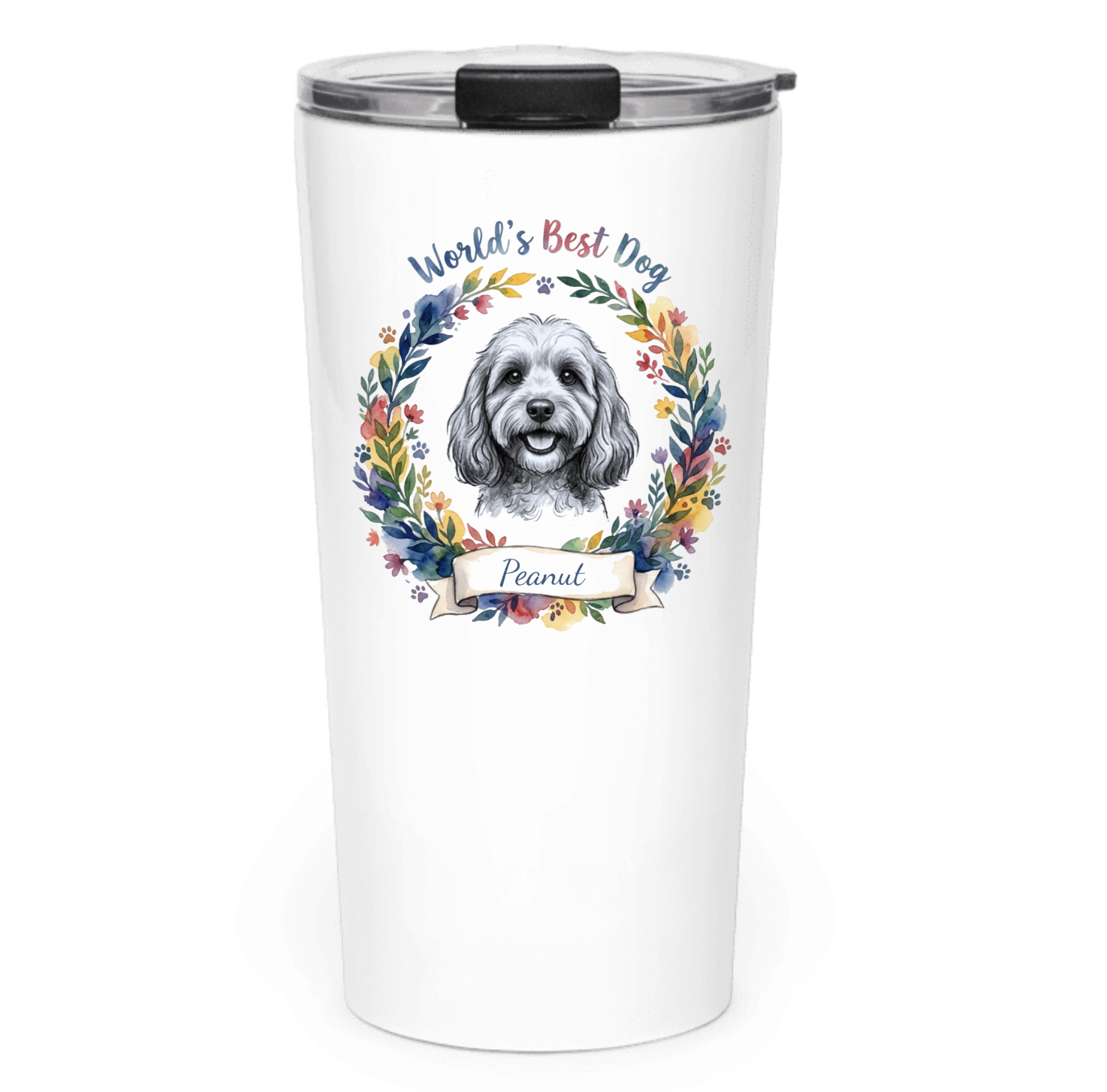World's Best Dog Custom Tapered Stainless Steel Tumbler 20 oz
