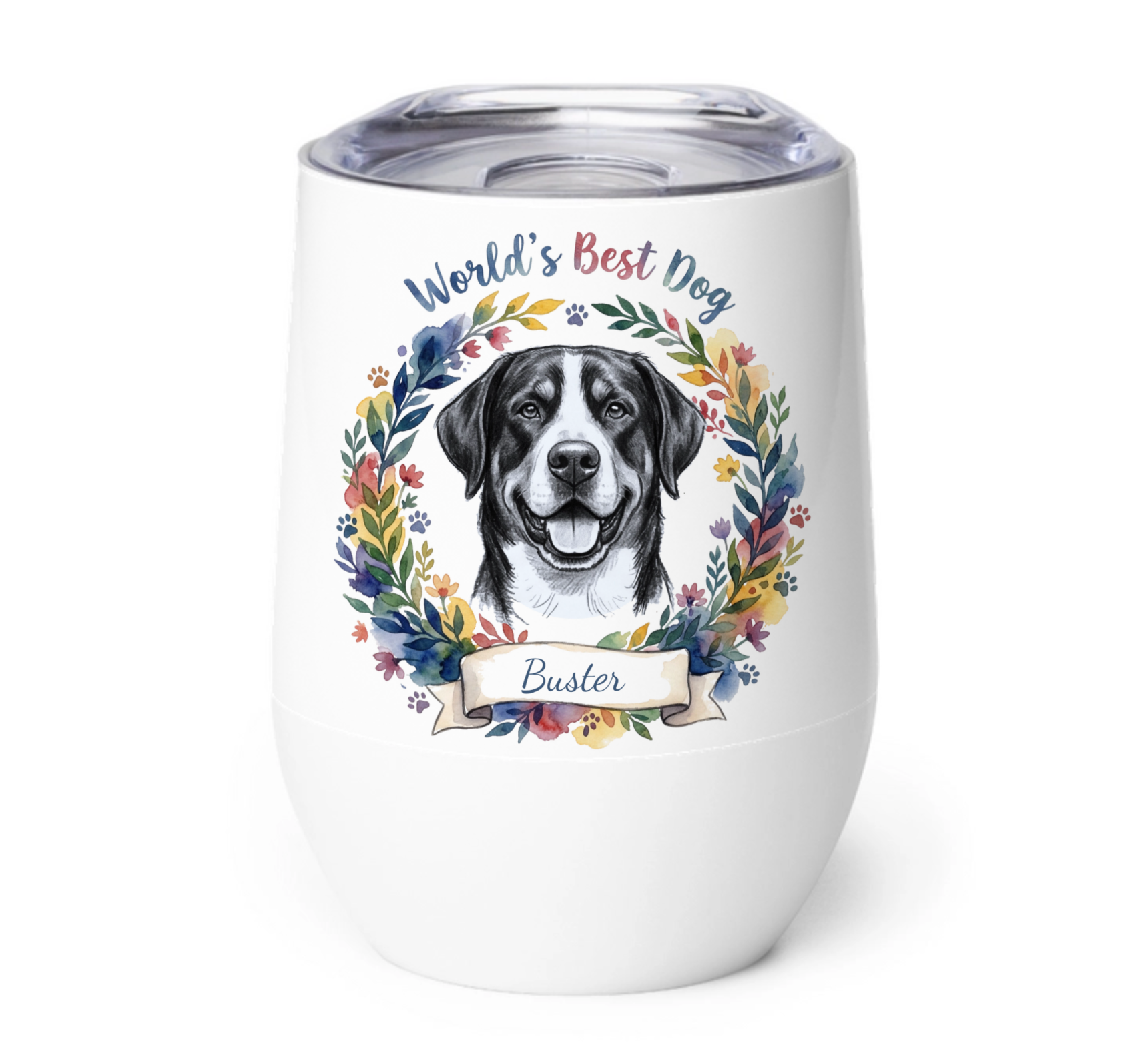 World's Best Dog Wine Tumbler