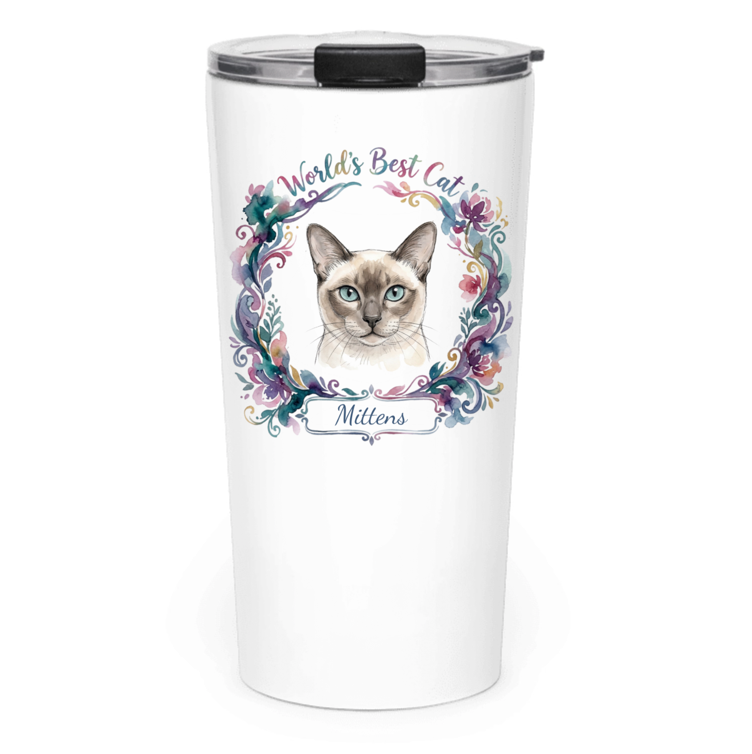 Worlds Best Cat Custom Tapered Stainless Steel Tumbler 20 oz