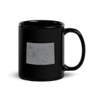 Colorado State Black Glossy Ceramic Coffee Mug Centennial State State Pride