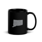 Connecticut State Black Glossy Ceramic Coffee Mug Constitution State State Pride