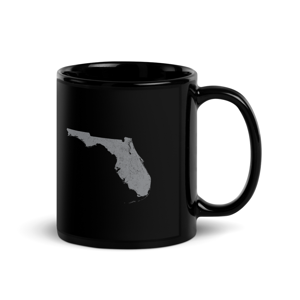 Florida State Black Glossy Ceramic Coffee Mug Sunshine State State Pride