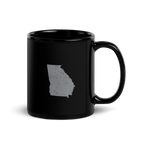 Georgia State Black Glossy Ceramic Coffee Mug Peach State State Pride