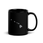 Hawaii State Black Glossy Ceramic Coffee Mug Aloha State State Pride