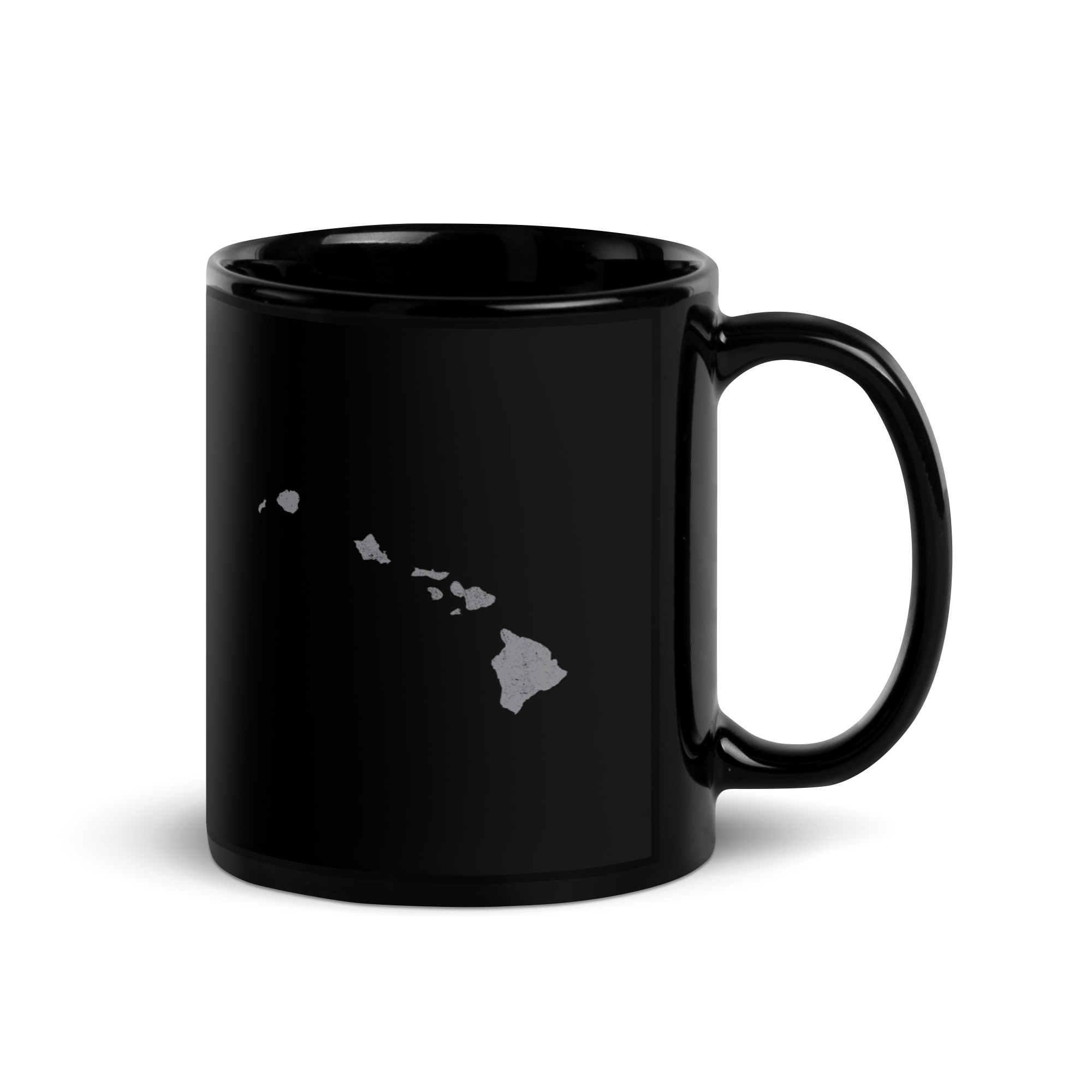 Hawaii State Black Glossy Ceramic Coffee Mug Aloha State State Pride