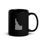 Idaho State Black Glossy Ceramic Coffee Mug Gem State State Pride