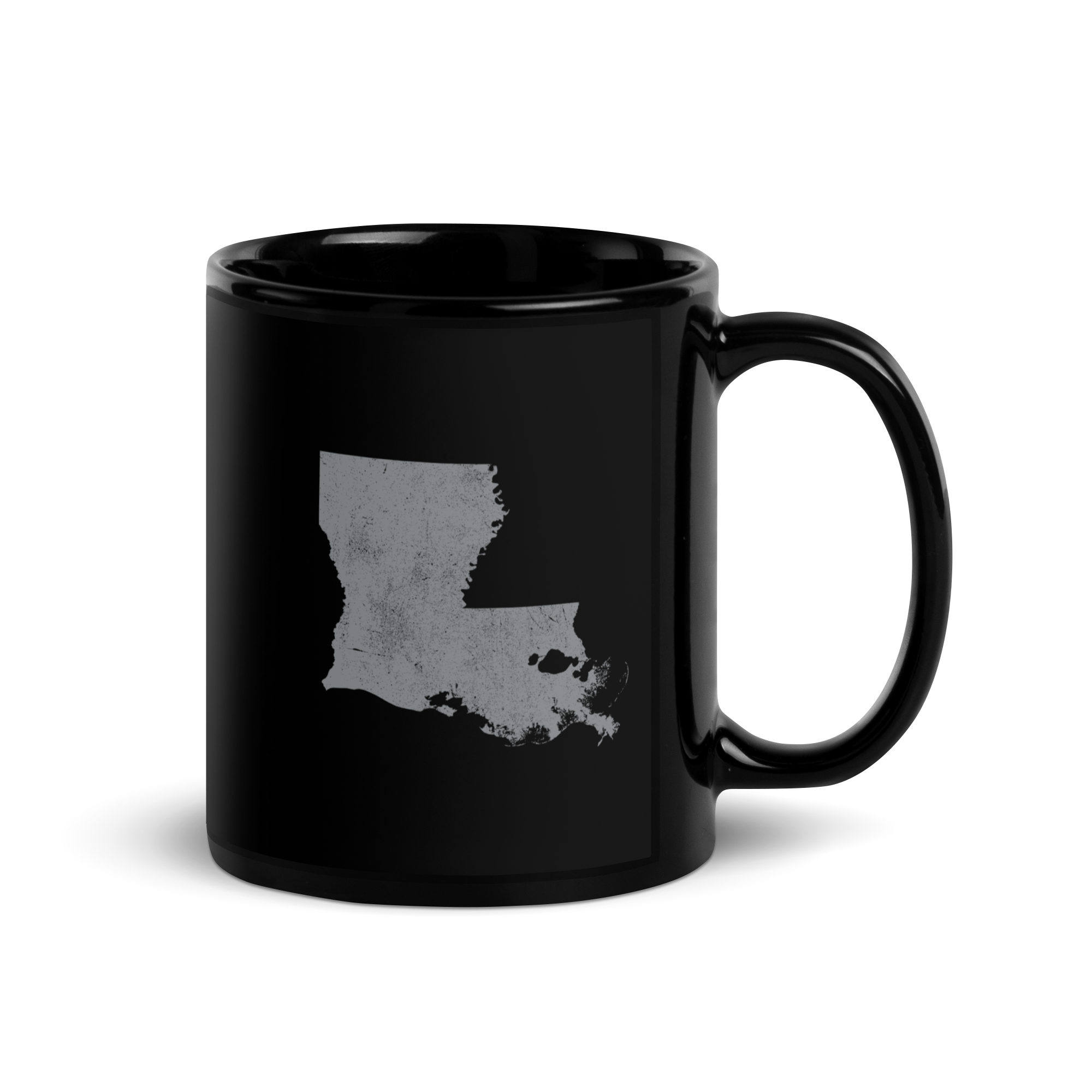 Louisiana State Black Glossy Ceramic Coffee Mug Pelican State State Pride