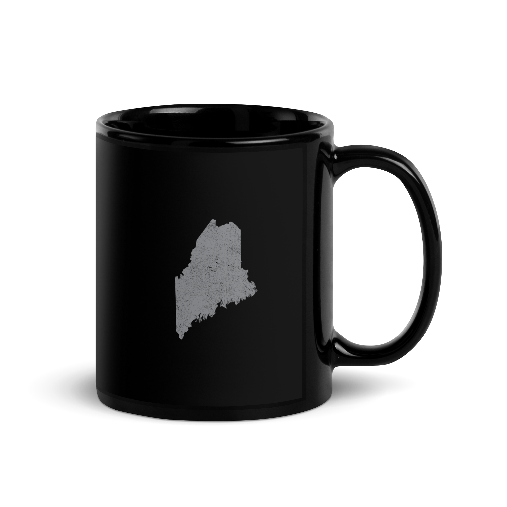 Maine State Black Glossy Ceramic Coffee Mug Pine Tree State State Pride