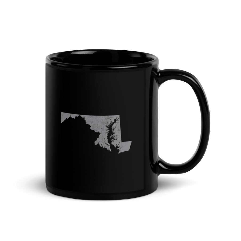 Maryland State Black Glossy Ceramic Coffee Mug Old Line State State Pride