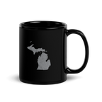 Michigan State Black Glossy Ceramic Coffee Mug Great Lakes State State Pride
