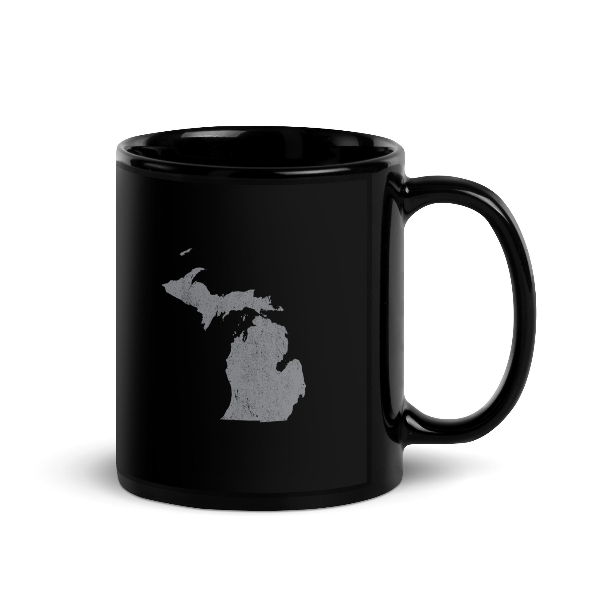 Michigan State Black Glossy Ceramic Coffee Mug Great Lakes State State Pride