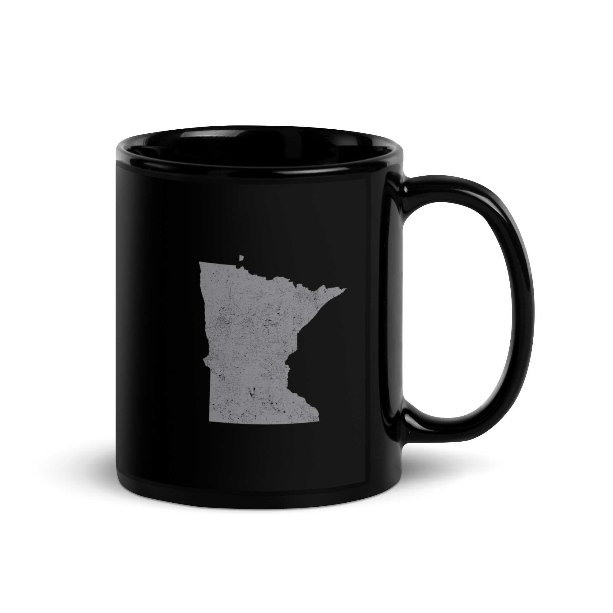 Minnesota State Black Glossy Ceramic Coffee Mug North Star State State Pride