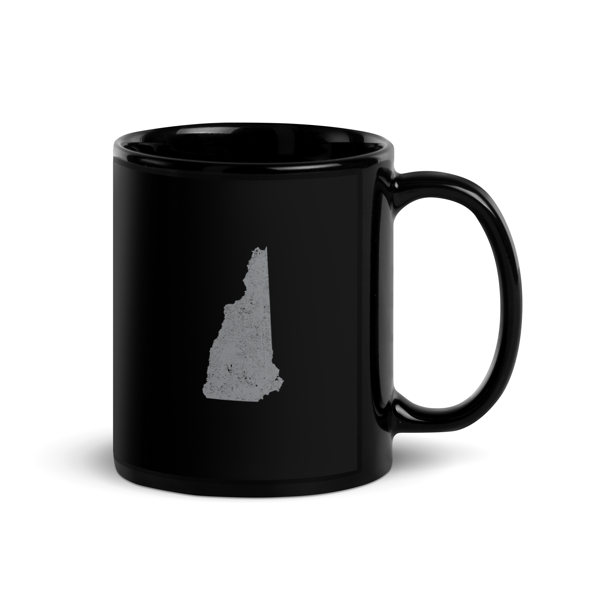 New Hampshire State Black Glossy Ceramic Coffee Mug Granite State State Pride