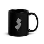 New Jersey State Black Glossy Ceramic Coffee Mug Garden State State Pride