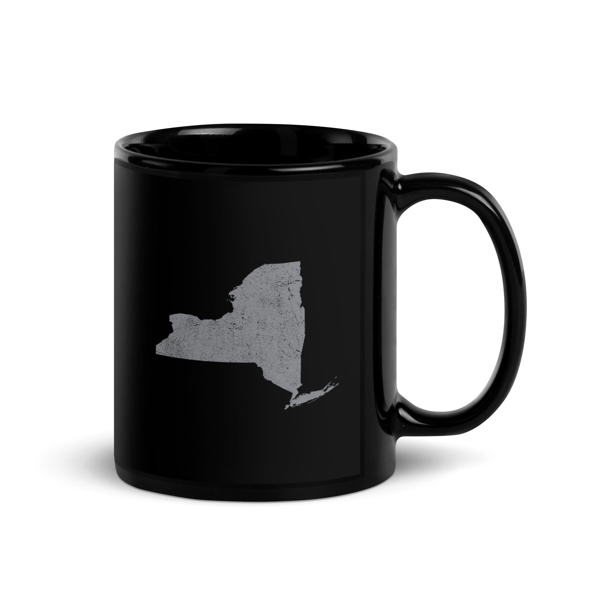 New York State Black Glossy Ceramic Coffee Mug Empire State State Pride