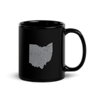 Ohio State Black Glossy Ceramic Coffee Mug Buckeye State State Pride