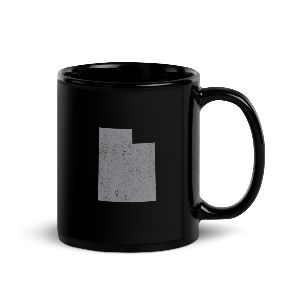 Utah State Black Glossy Ceramic Coffee Mug Beehive State State Pride