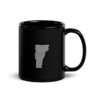 Vermont State Black Glossy Ceramic Coffee Mug Green Mountain State State Pride
