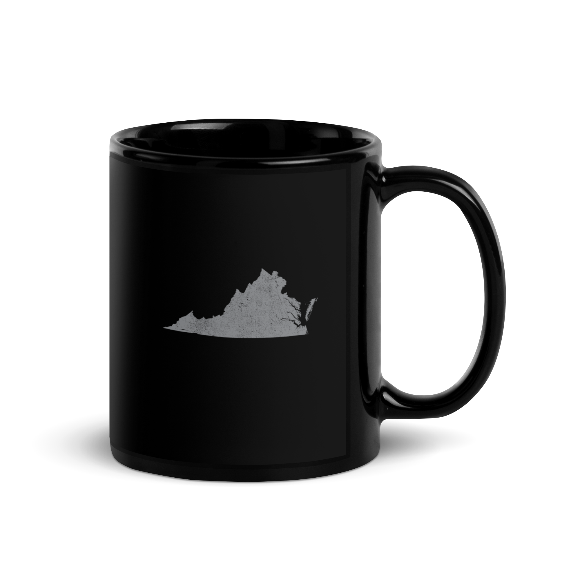 Virginia State Black Glossy Ceramic Coffee Mug Old Dominion State Pride