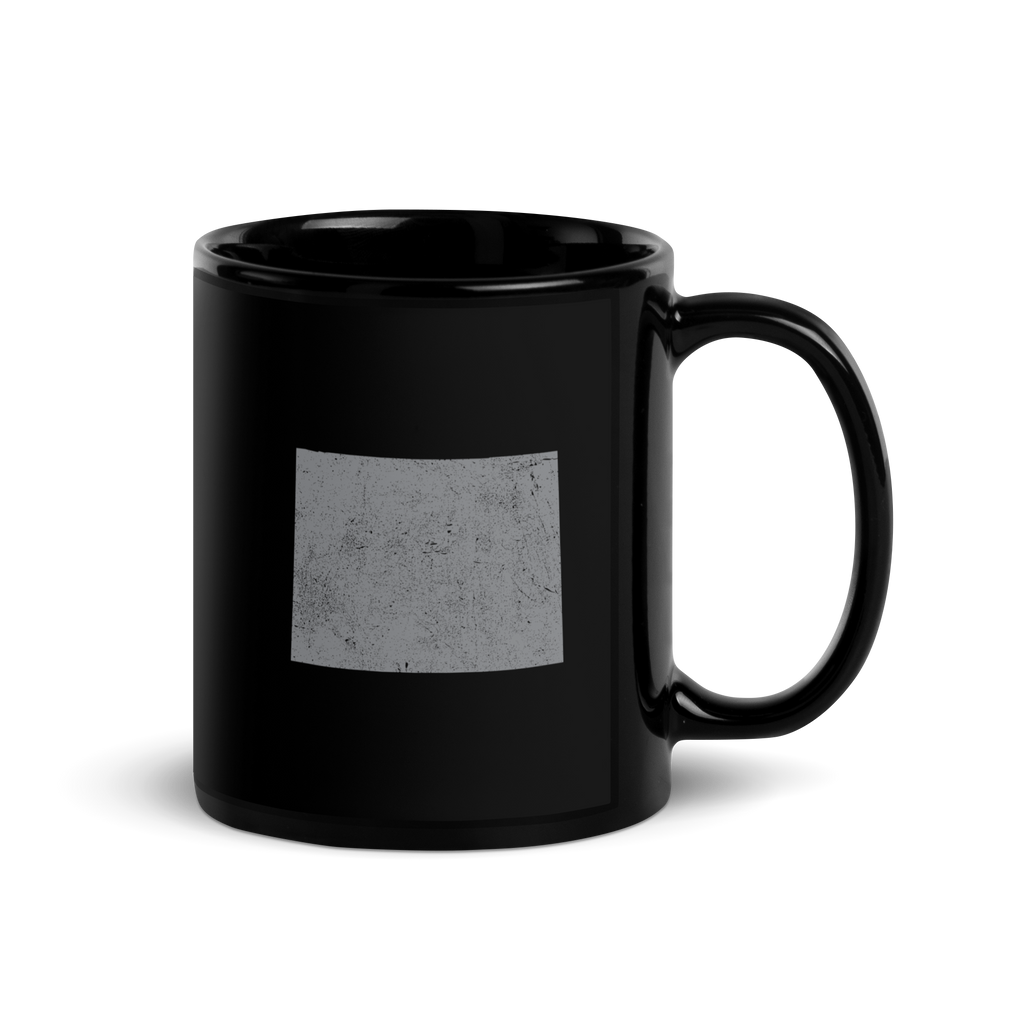 Wyoming State Black Glossy Ceramic Coffee Mug Cowboy State State Pride