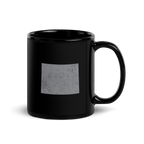 Wyoming State Black Glossy Ceramic Coffee Mug Cowboy State State Pride