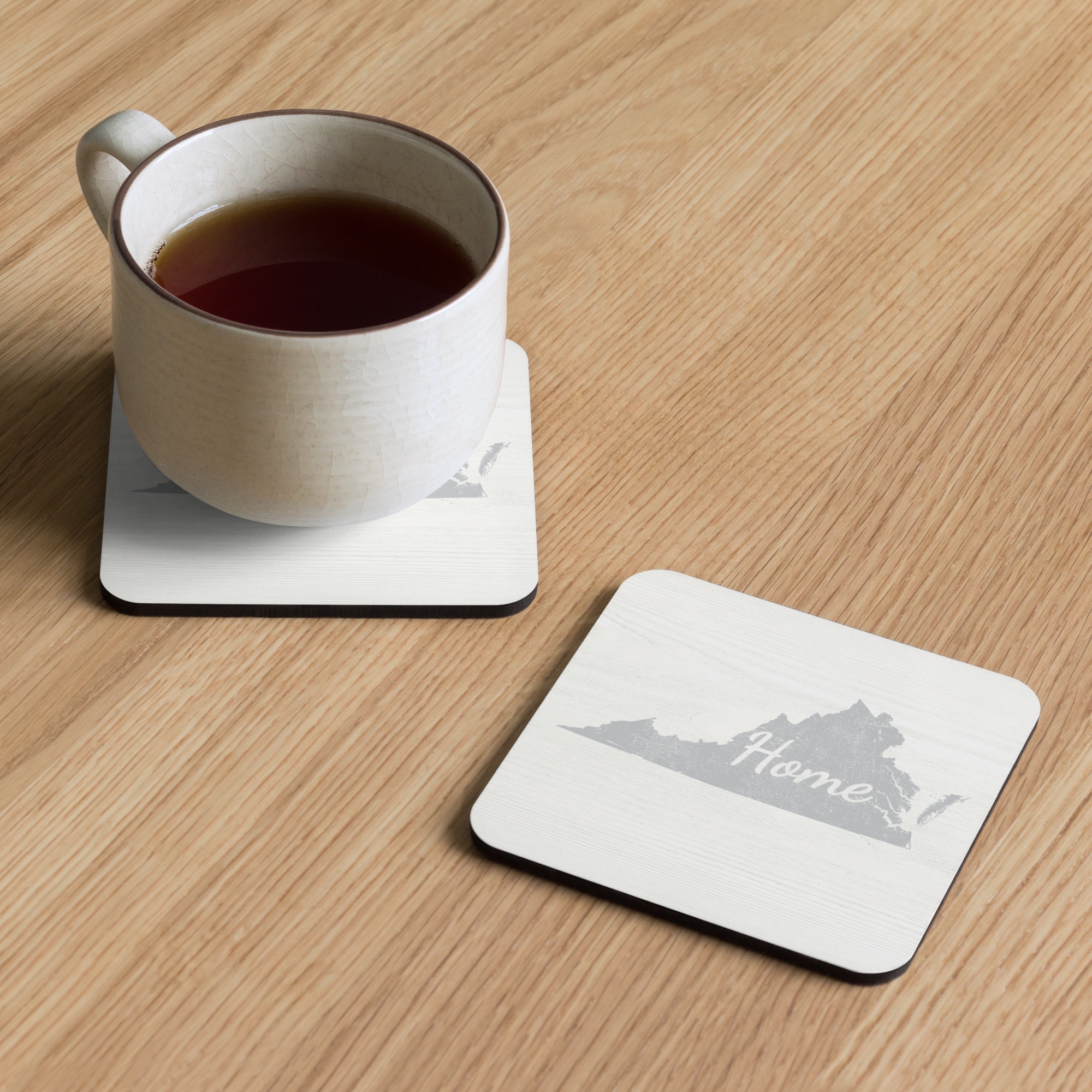 Virginia Home Cork-Back Coasters 4-Pack Old Dominion State Pride Drink Coasters