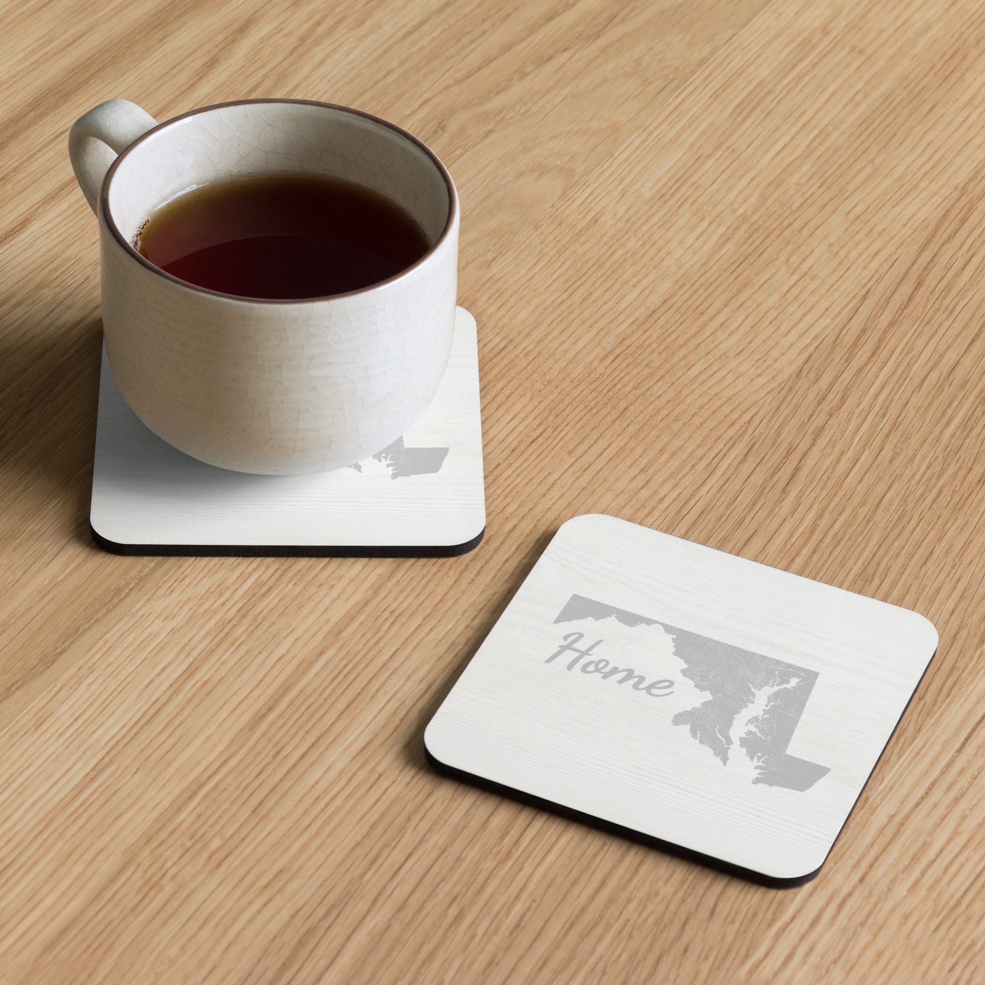Maryland Home Cork-Back Coasters 4-Pack Old Line State State Pride Drink Coasters