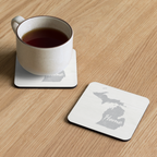 Michigan Home Cork-Back Coasters 4-Pack Great Lakes State State Pride Drink Coasters