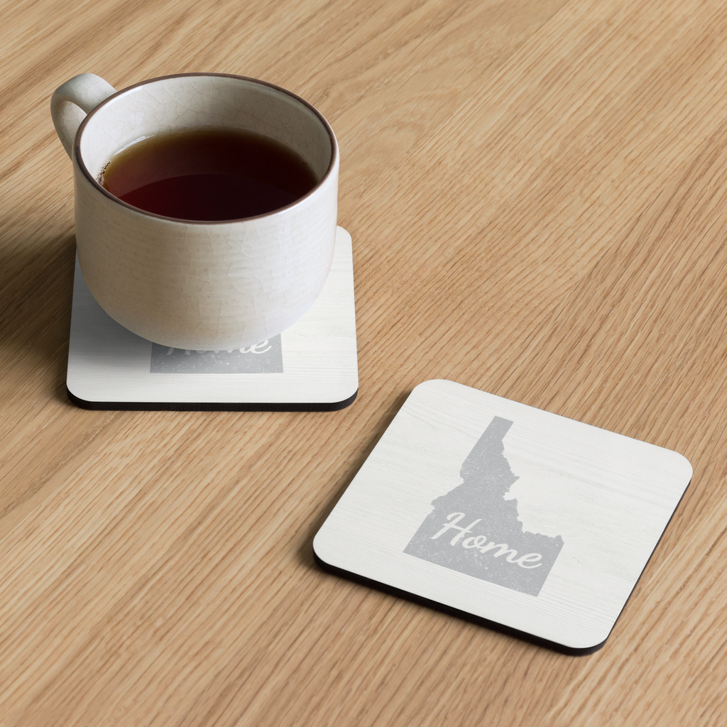 Idaho Home Cork-Back Coasters 4-Pack Gem State State Pride Drink Coasters